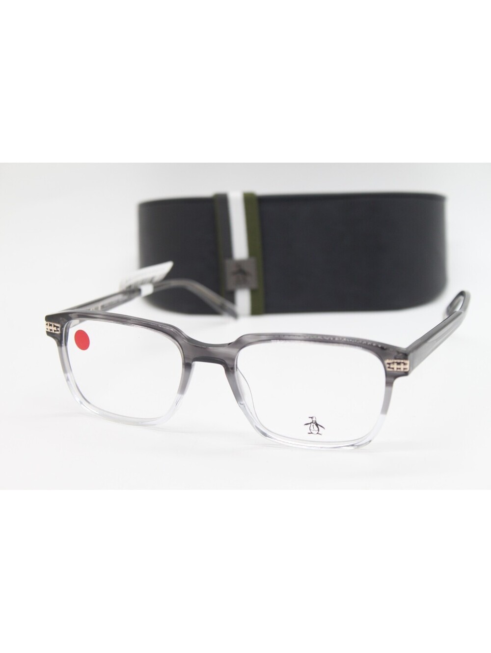 NEW PENGUIN THE ELLISTON GR GREY AUTHENTIC EYEGLASSES W/CASE 54-19
